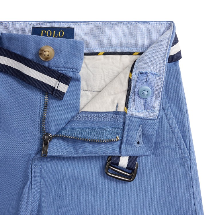RALPH LAUREN Pantaloncini slim fit celesti bambino