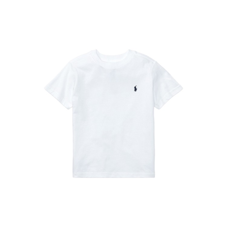 RALPH LAUREN T-shirt bianca Pony navy bambini