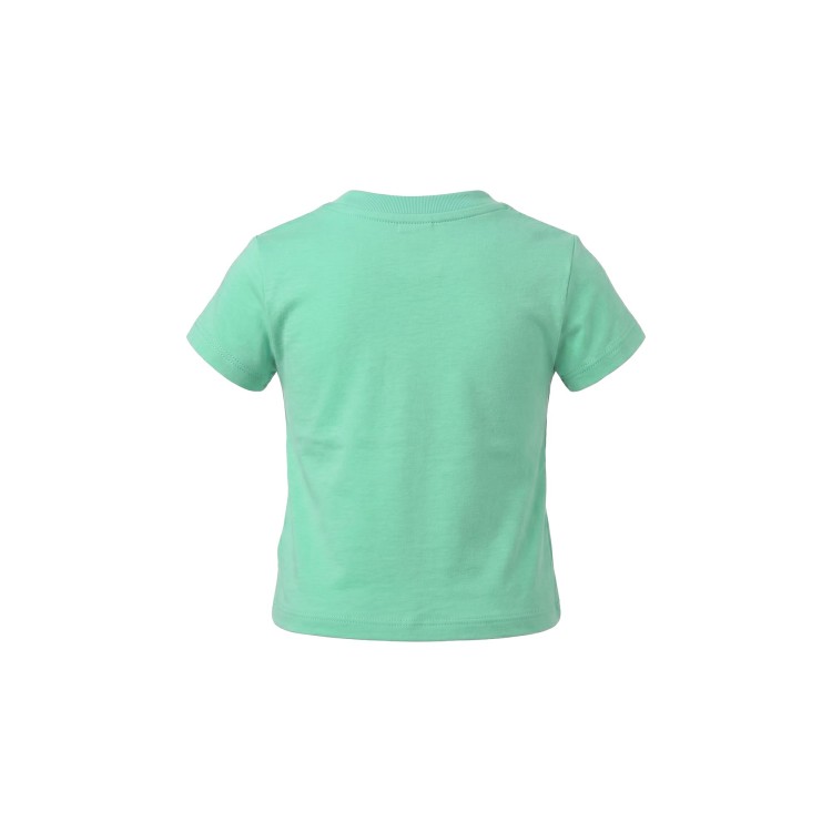 RALPH LAUREN T-shirt cotone maniche corte verde neonato