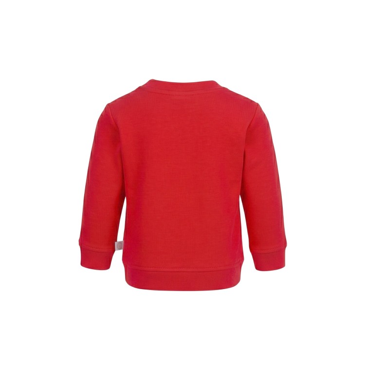 STELLA McCARTNEY Felpa rossa con stampa natalizia neonati
