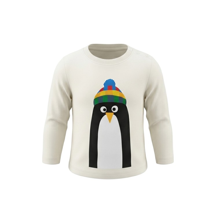 STELLA McCARTNEY T-shirt panna manica lunga neonati