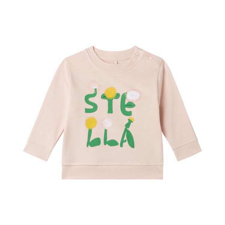 STELLA McCARTNEY Felpa con stampa grafica neonata