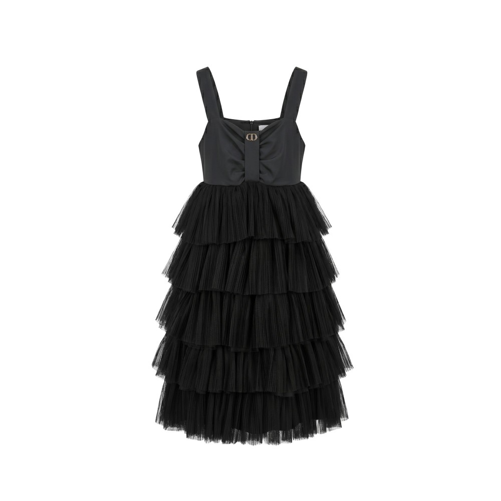 TWIN-SET Abito nero bambina