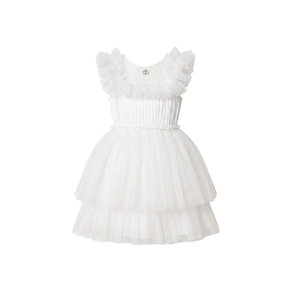 TWIN-SET Abito bianco bambina