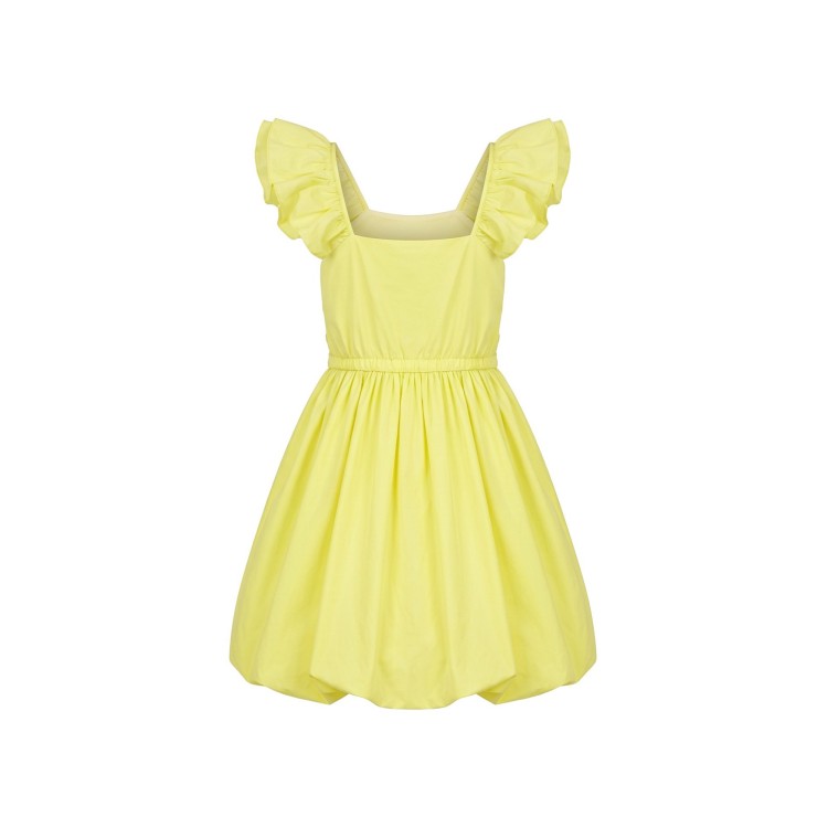 TWIN-SET Abito giallo a palloncino bambina