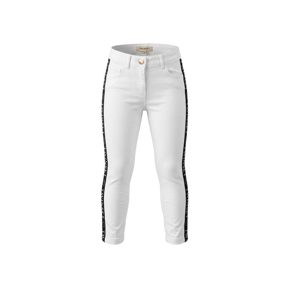 TWIN-SET Pantalone bianco...