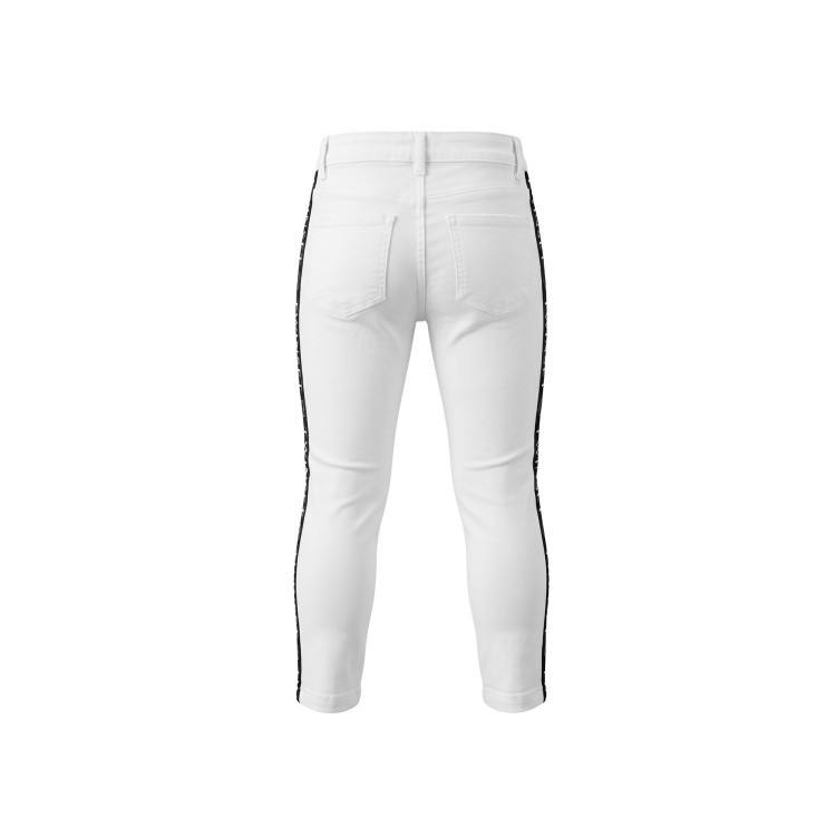 TWIN-SET Pantalone bianco nero bambina