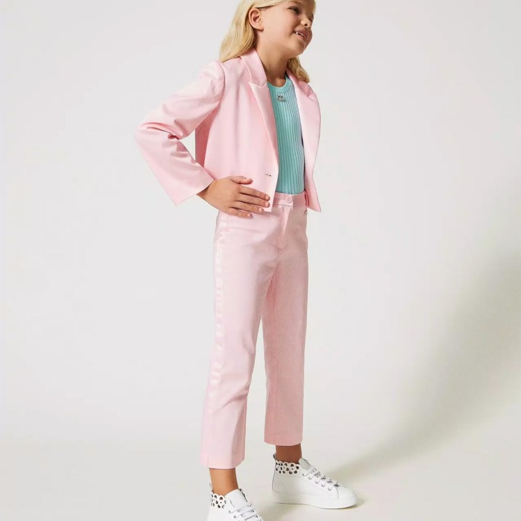 TWIN-SET Pantalone rosa bambina