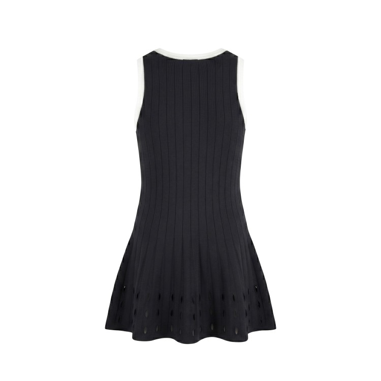 TWIN-SET Abito nero traforato bambina