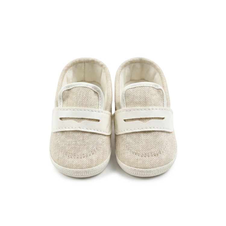 BABY A Scarpine beige eleganti neonato
