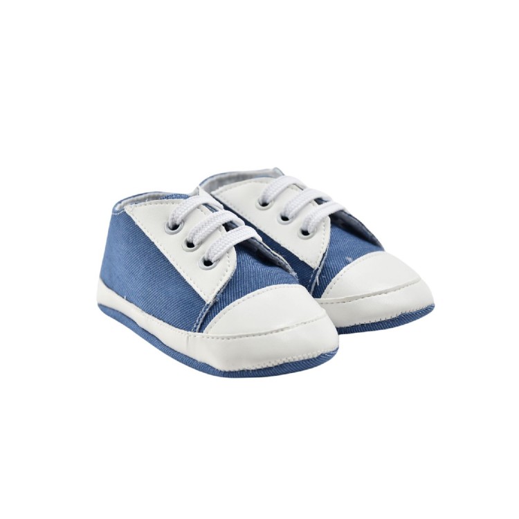BABY A Scarpine azzurre neonato
