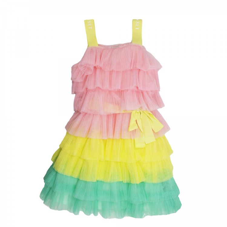 TWIN-SET Abito multicolor bambina