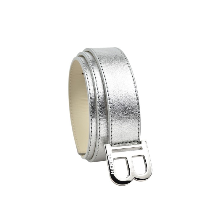BALMAIN Cintura argentata logata bambina