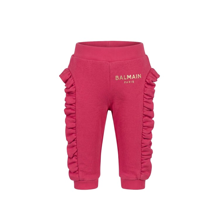 BALMAIN Pantalone fucsia neonata