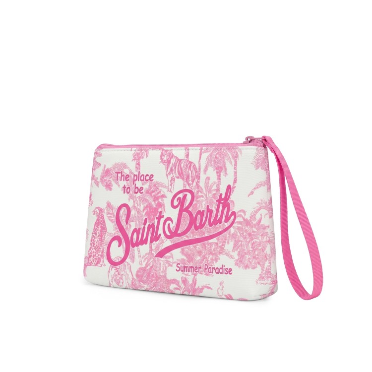SAINT BARTH Pochette rosa jungle oceania bambina
