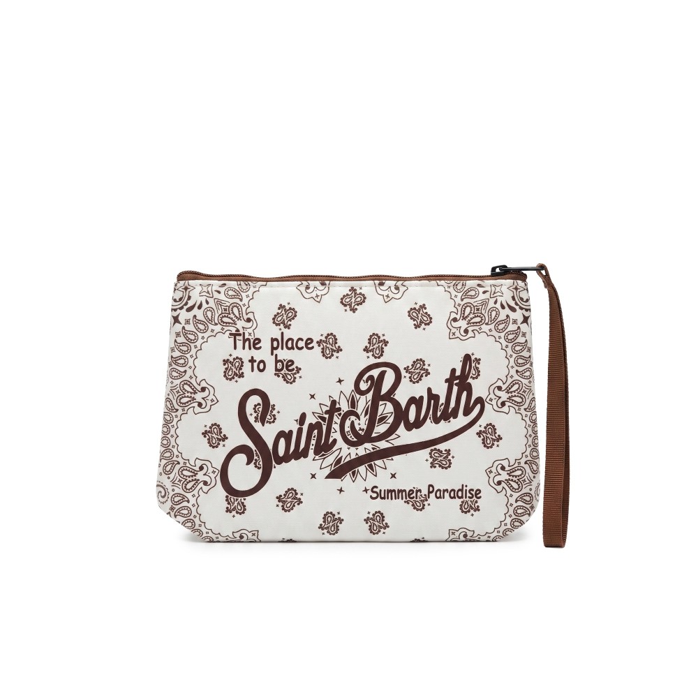 SAINT BARTH Pochette beige...