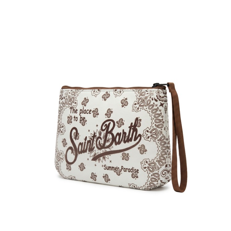 SAINT BARTH Pochette beige bandana bambini