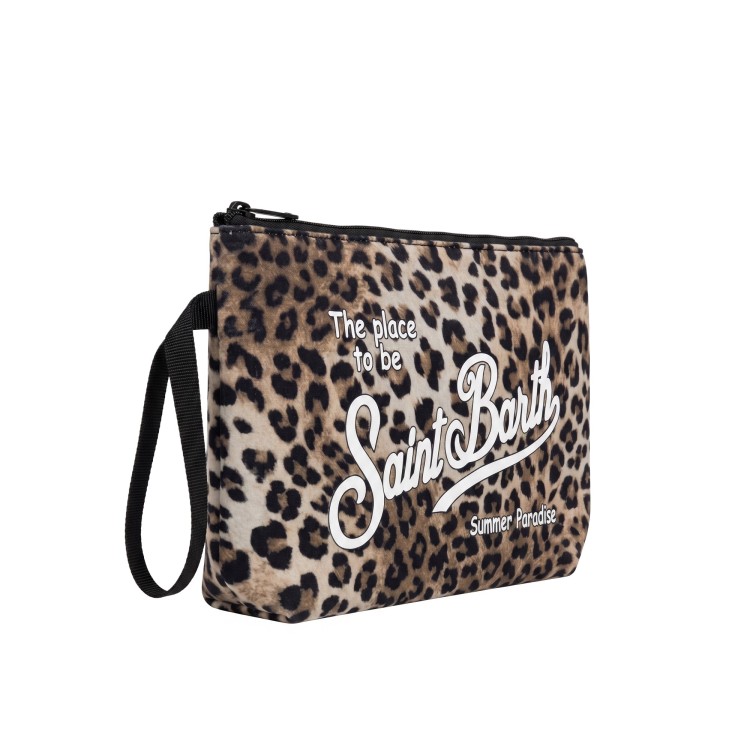 SAINT BARTH Pochette grande leopardata bambina