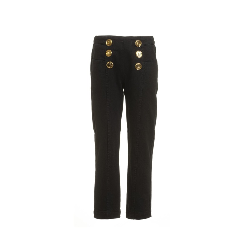 BALMAIN Pantalone nero con...