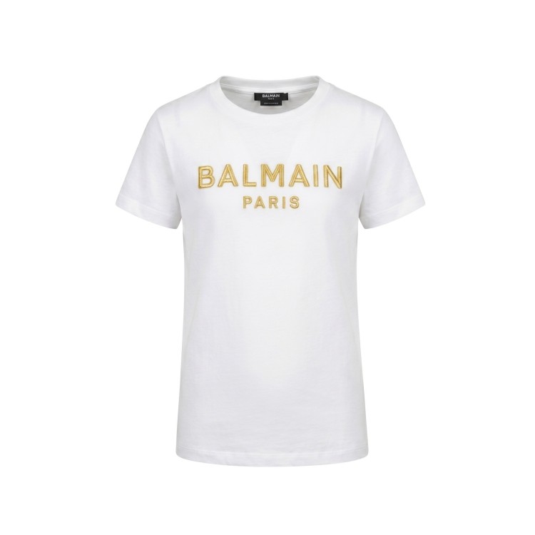 BALMAIN T-shirt bianca bambina