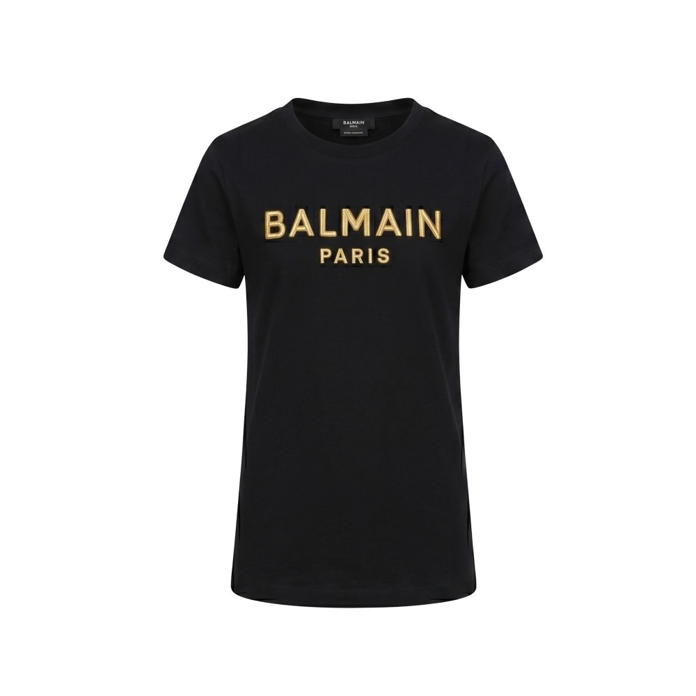 BALMAIN T-shirt nera bambina