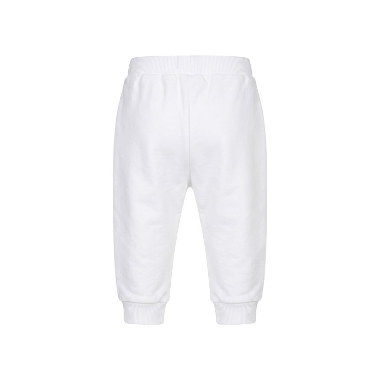BALMAIN Pantaloni sportivi con bottoni bianco neonato