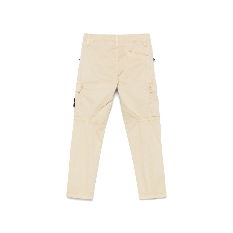 STONE ISLAND Pantaloni cargo sabbia bambino