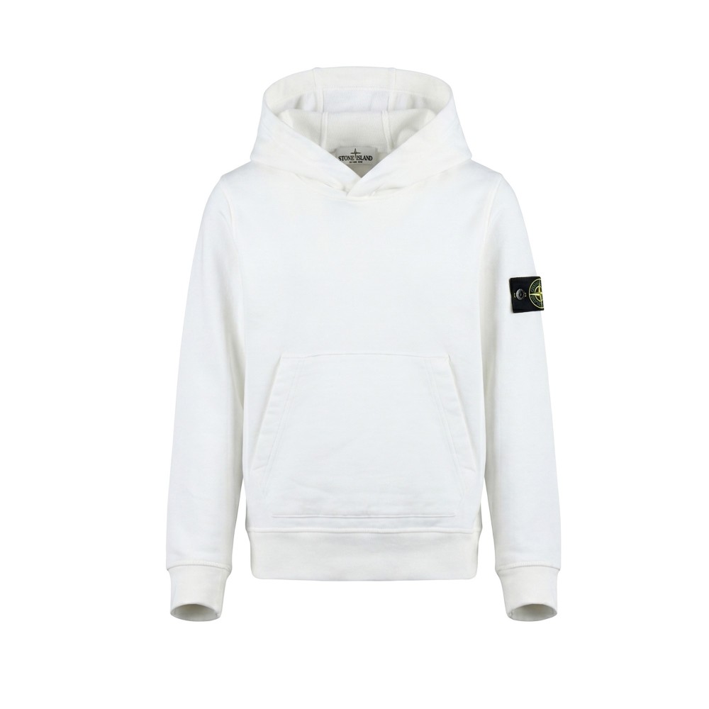 STONE ISLAND Felpa bianca...