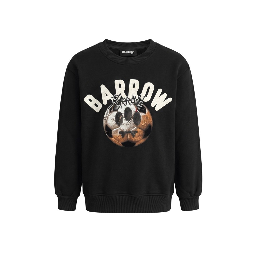 BARROW Felpa nera girocollo...