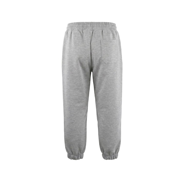 BARROW Pantaloni grigio melange con logo goffrato bambini