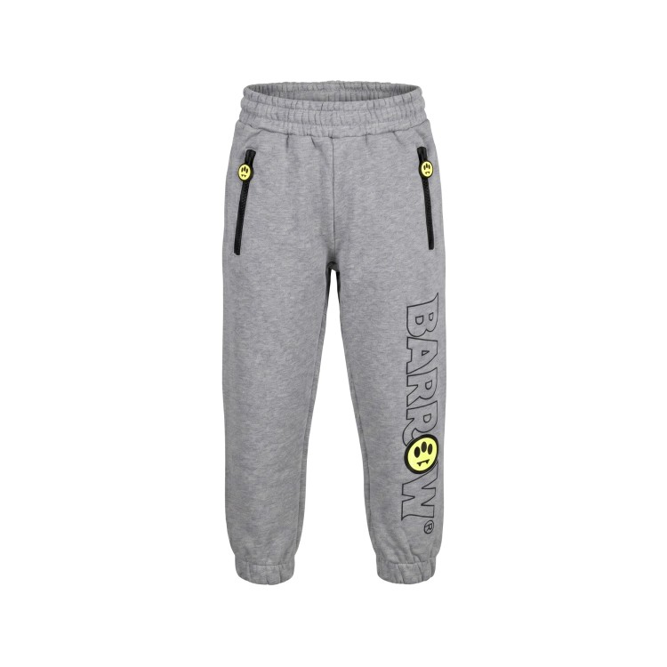 BARROW Pantaloni grigi in felpa con logo bambini