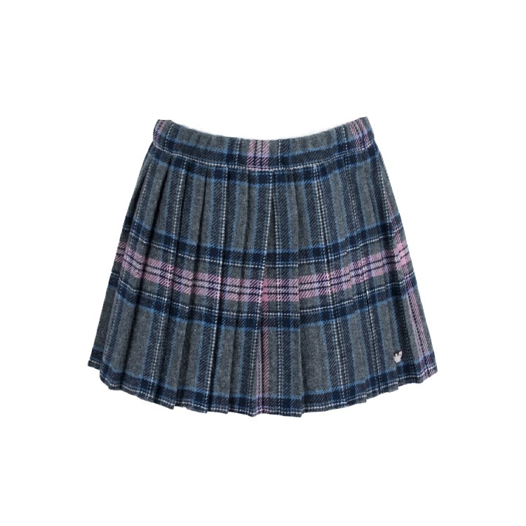 EMPORIO ARMANI Gonna plissè fantasia tartan bambina