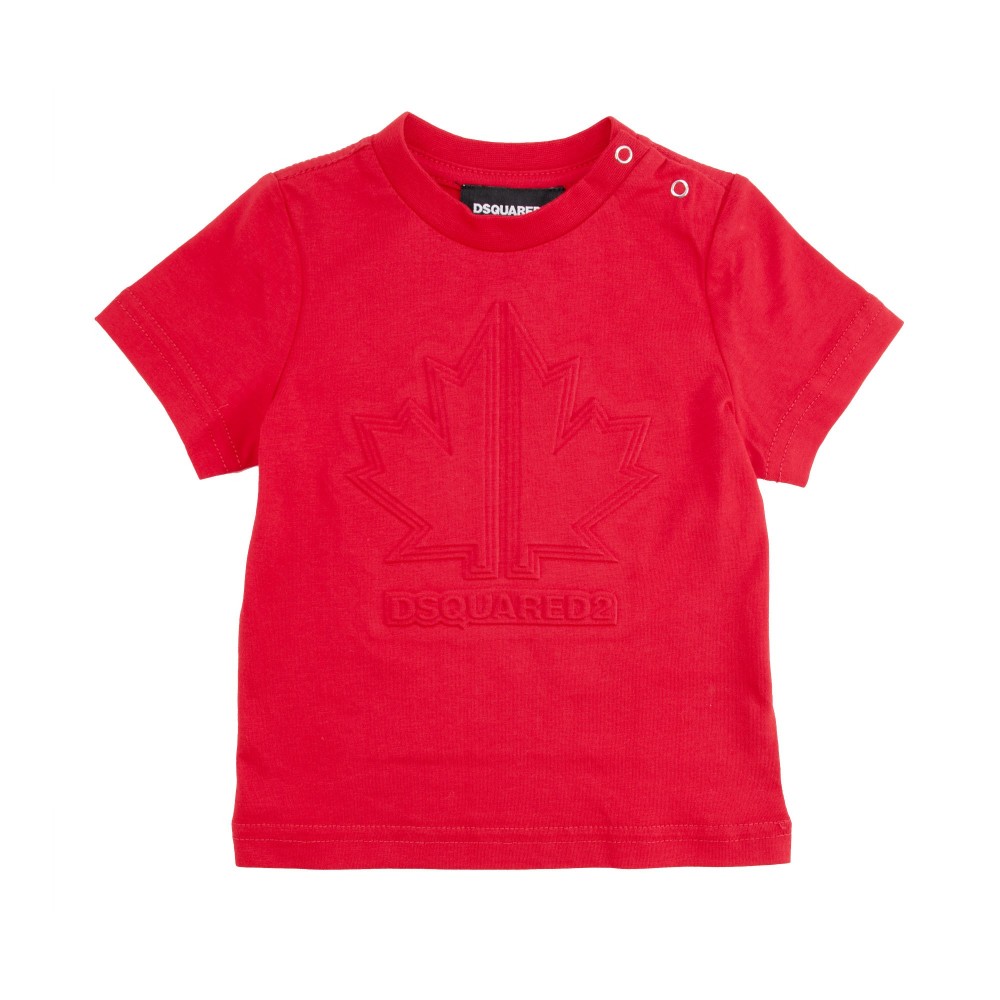 DSQUARED T-shirt rossa neonato