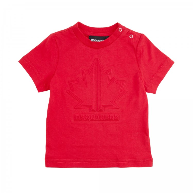 DSQUARED T-shirt rossa neonato