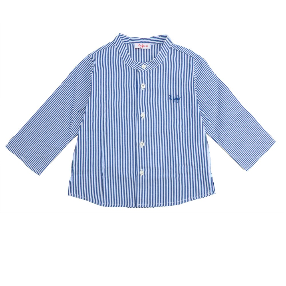 IL GUFO Camicia blu neonata