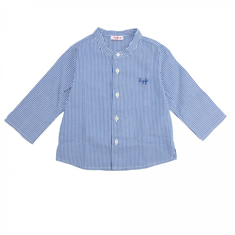 IL GUFO Camicia blu neonata