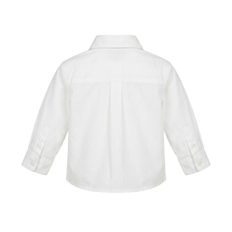 EMPORIO ARMANI Camicia bianca con logo neonato
