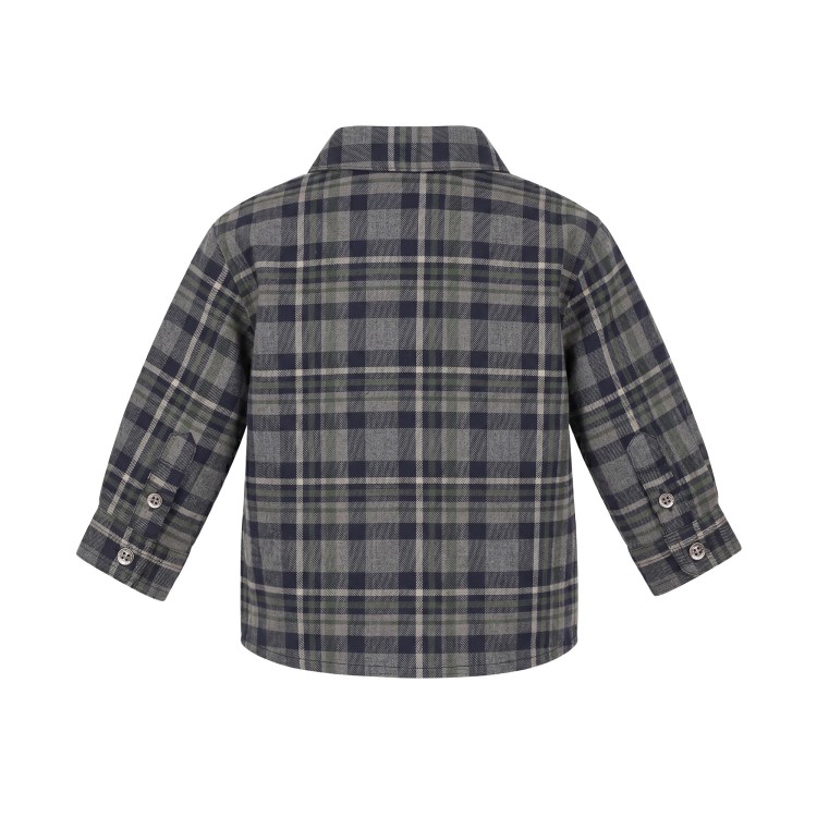 EMPORIO ARMANI Camicia grigia mandras neonato