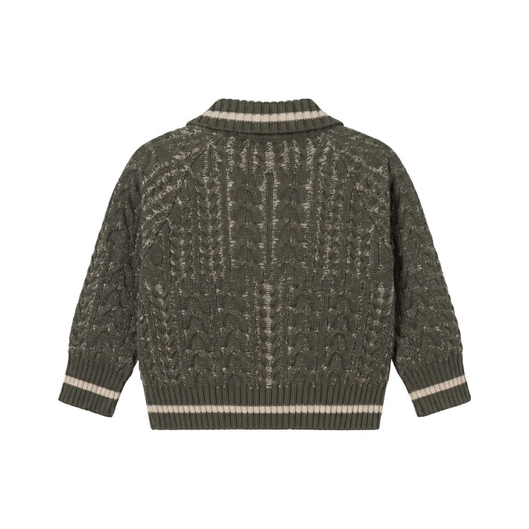 EMPORIO ARMANI Cardigan verde neonato