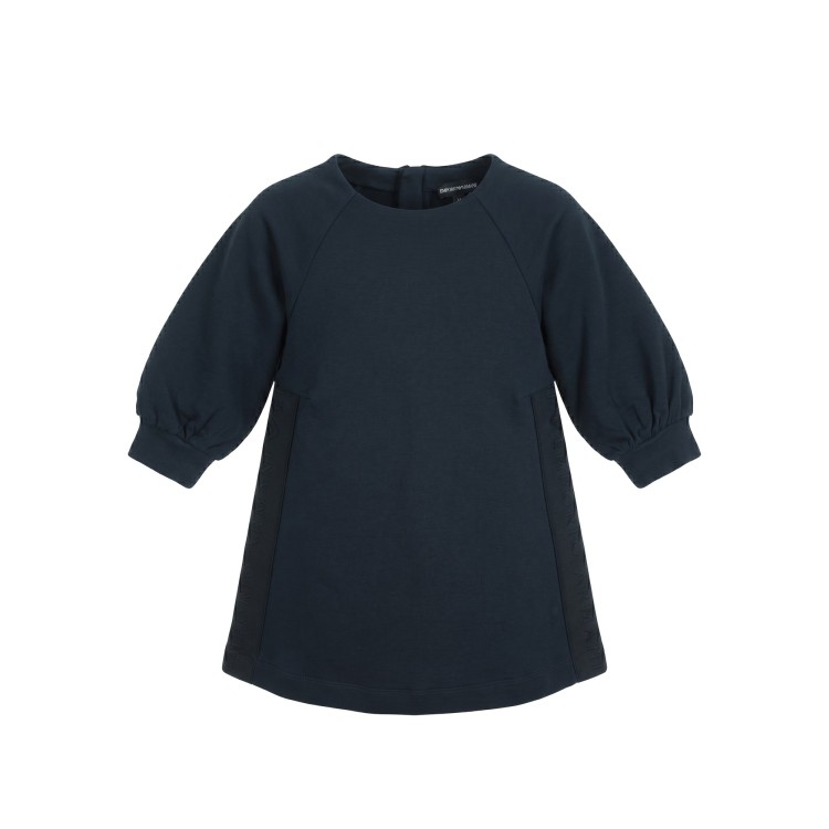 EMPORIO ARMANI Abito elasticizzato blu bambina