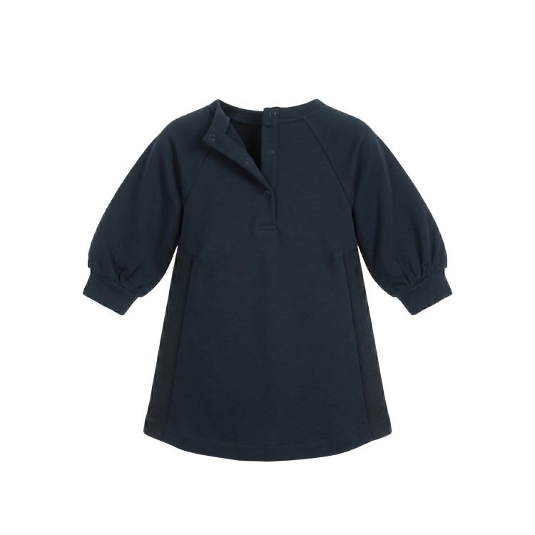 EMPORIO ARMANI Abito elasticizzato blu bambina