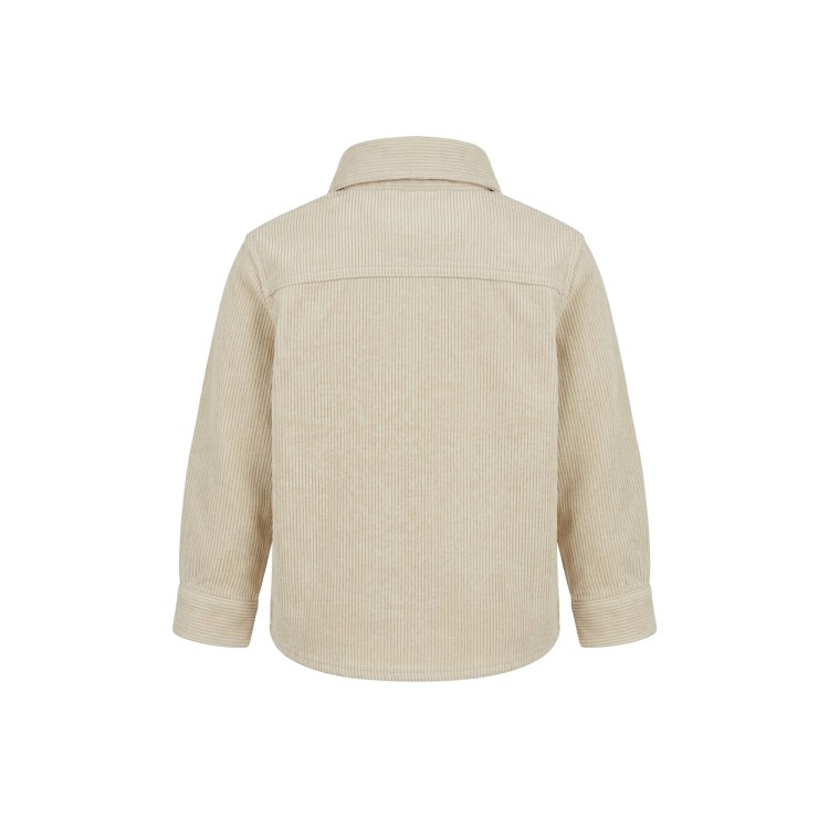 EMPORIO ARMANI Camicia velluto beige neonato