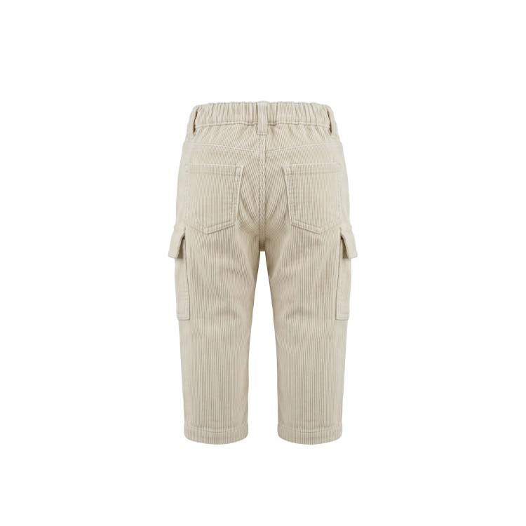 EMPORIO ARMANI Pantalone  velluto beige neonato