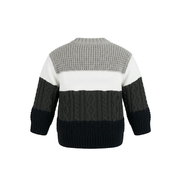 EMPORIO ARMANI Maglioncino  il lana a fasce colorate neonato