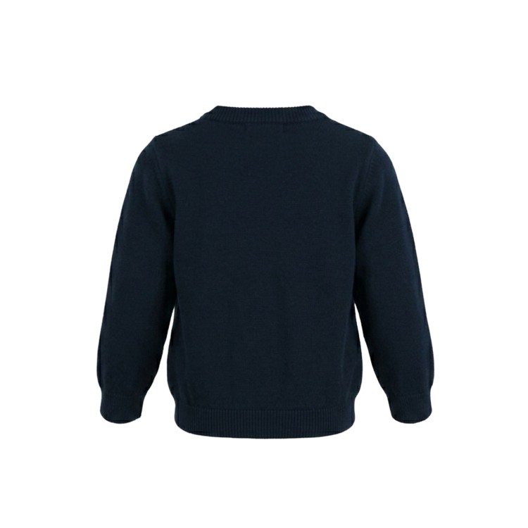 EMPORIO ARMANI Cardigan lana blu neonato