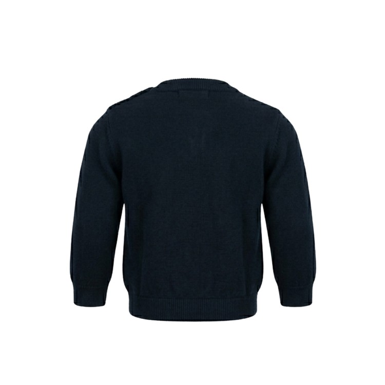 EMPORIO ARMANI Maglioncino girocollo blu neonato