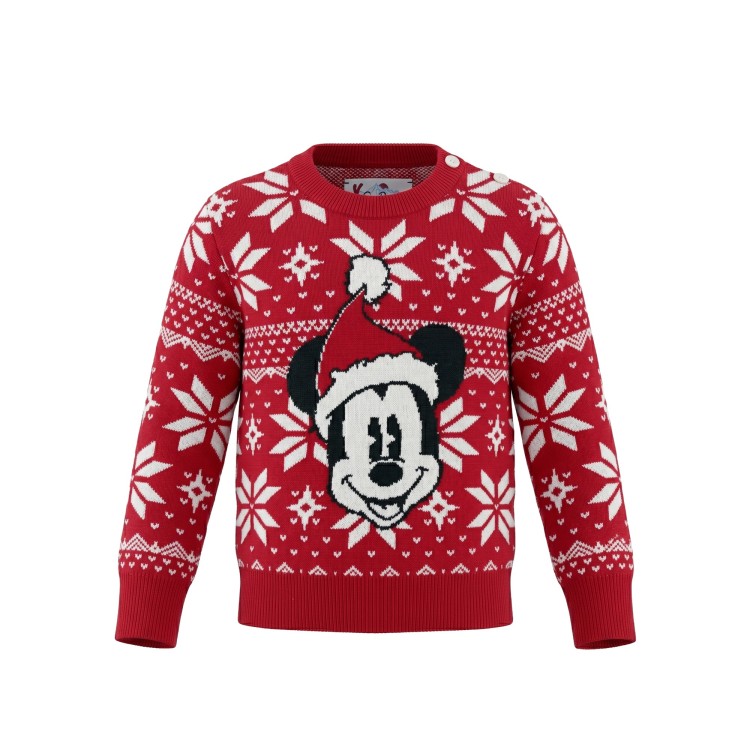 SAINT BARTH Maglione lana rosso bambini