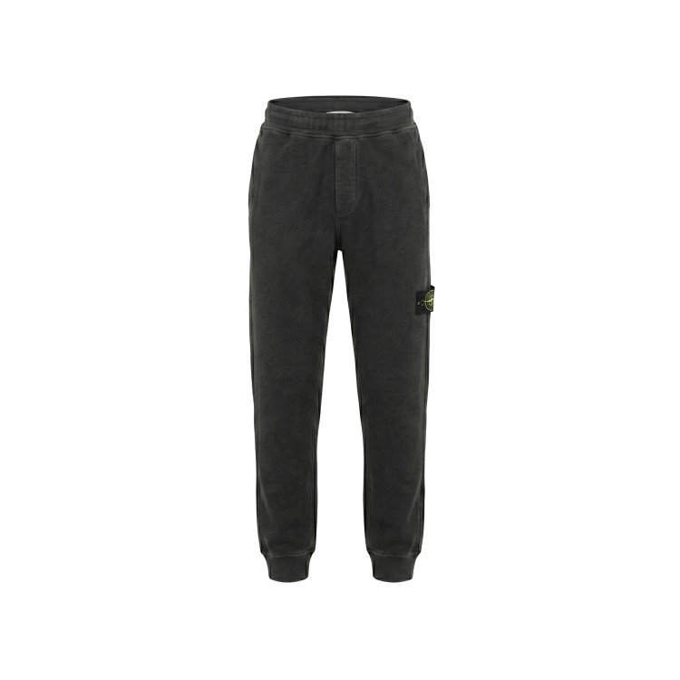 STONE ISLAND Pantaloni sportivi antracite con logo bambini