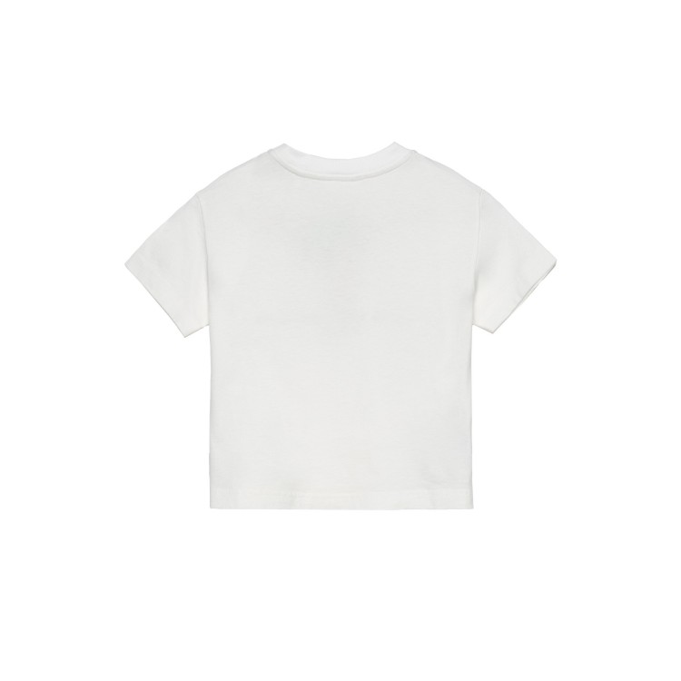 PALM ANGELS T-shirt panna con stampa Bear bambino