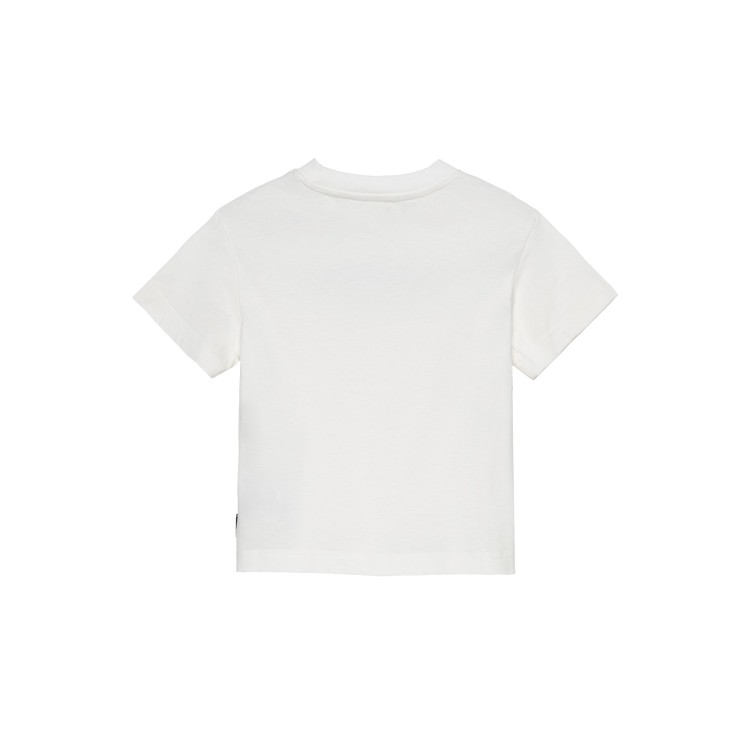 PALM ANGELS T-shirt panna con logo e Bear bambino
